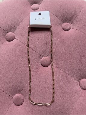 J. Crew paperclip necklace in gold